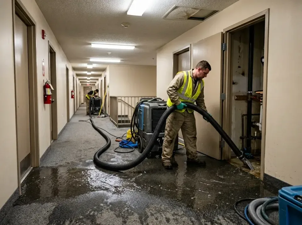 multi-unit-apartment-hallway-f-005 — frequently asked questions, Emergency Burst Pipe Water Extraction & Removal in Tylertow…